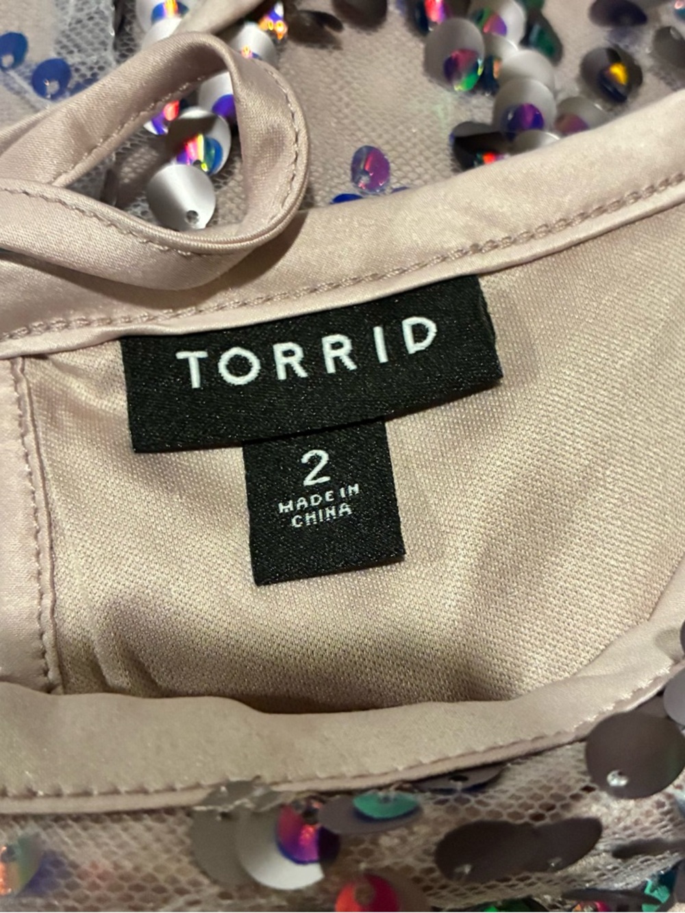 ✨ Torrid Sequin Shift Dress Mini Cocktail Sleeveless Size 2 (2X 18/20) ✨ - Picture 11 of 13